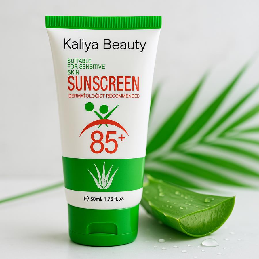 Protector Solar Facial y Corporal Kaliya Beauty SPF 85+ con Aloe Vera – Piel Sensible